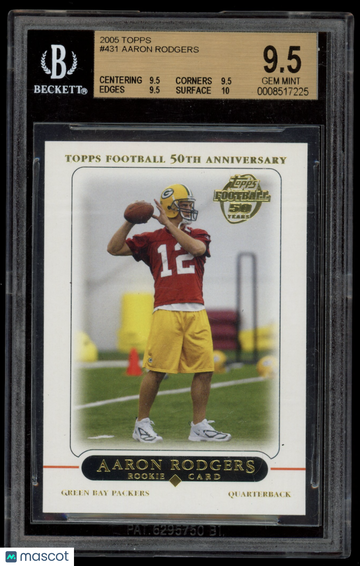 2005 Topps Aaron Rodgers #431 Rookie BGS 9.5