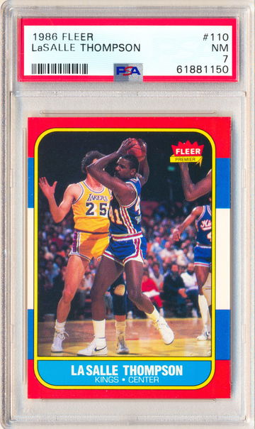 1986 Fleer #110 LaSalle Thompson PSA 7