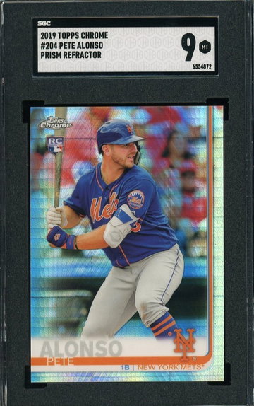 Pete Alonso 2019 Topps Chrome Prism Rookie