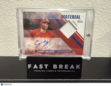 2024 Topps Series 1 Corey Seager #20/25 Game-Used Base Relic-Full Color Memorabilia