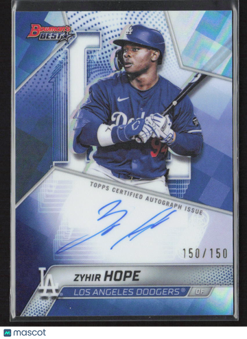 2025 Topps Bowman's Best Zyhir Hope #B25-ZH /150