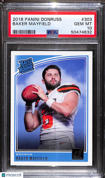 2018 Panini Donruss Baker Mayfield #303 PSA 10