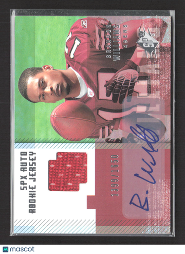 2006 Upper Deck SPx Brandon Williams #194 Event-Worn Jersey 1399/1650 SPx Auto Rookie Jersey Auto