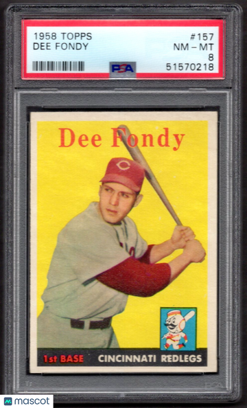 1958 Topps Dee Fondy #157 PSA 8