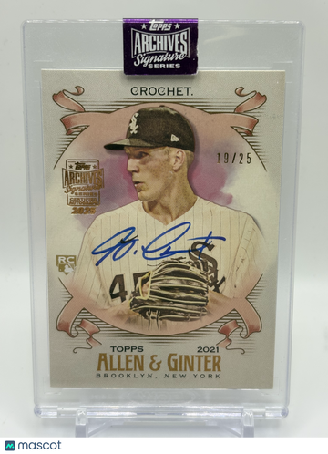 2021 Topps Archives Signature Series 2021 Allen & Ginter Garrett Crochet #220 /25 RC