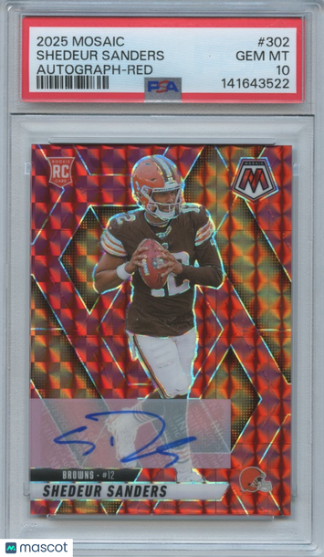2025 Shedeur Sanders Rookie PSA 10 Panini Authentic