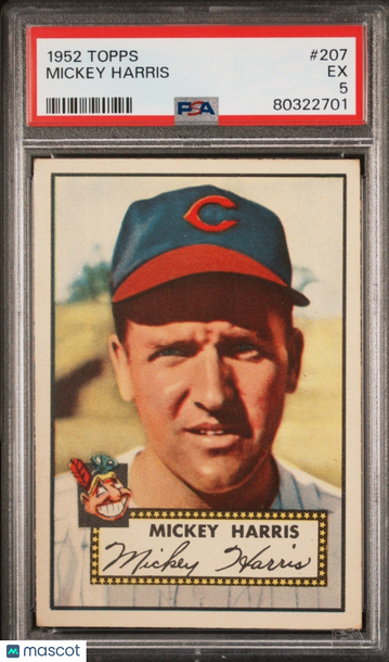 1952 Topps Mickey Harris #207 [Base] Base Set PSA 5