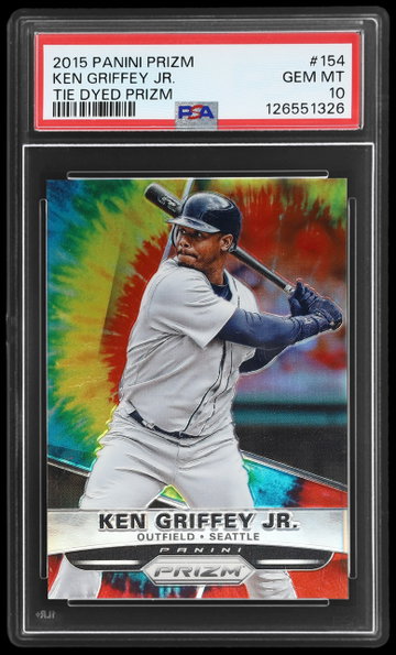 2015 Panini Prizm Ken Griffey Jr. Tie Dye Prizm PSA 10