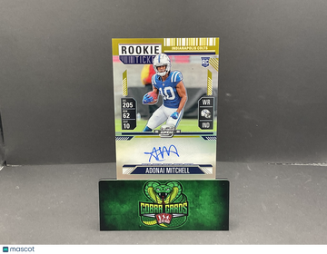 2024 Panini Contenders Optic Adonai Mitchell #108 Prizm Rookie Ticket Autograph RC