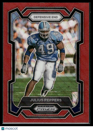 2024 Panini Prizm Draft Picks Julius Peppers #15 Red SN