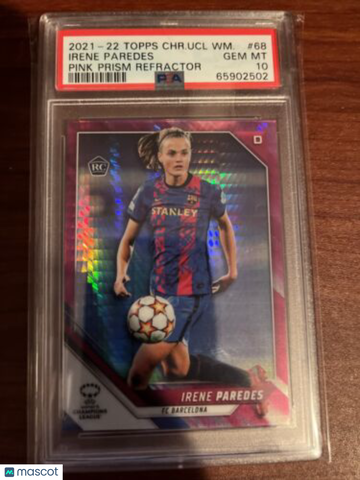2021-22 Topps Chrome UEFA Women's Champions League - [Base] - Pin Irene Paredes #68 Rookie PSA 10