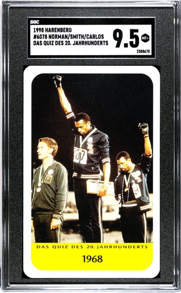 1998 Harenberg Jahrhunderts 1968 Olympics Black Power Salute Tommie Smith John Carlos Track & Field SGC 9.5 POP 1