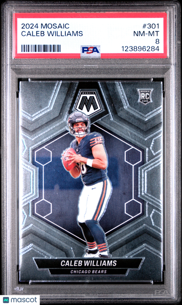 2024 Panini Mosaic Caleb Williams #301 PSA 8