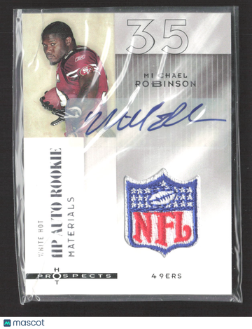 2006 Fleer Hot Prospects White Hot Michael Robinson #219 Event-Worn Materials Patch