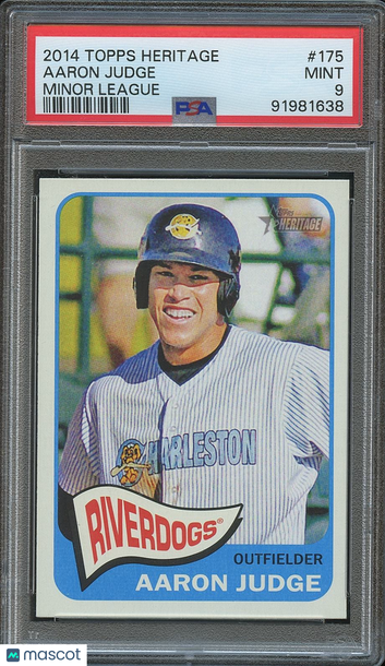 2014 Topps Heritage Minor League Edition Aaron Judge #175 [Base] Rookie Base Set PSA 9