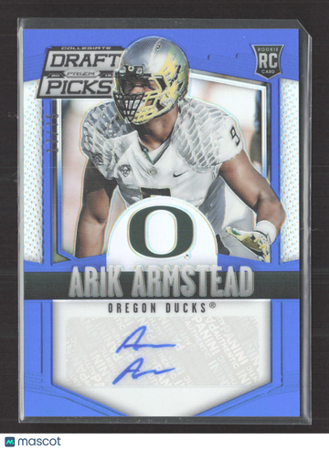 2015 Panini Prizm Collegiate Draft Picks Arik Armstead #154 Blue RC