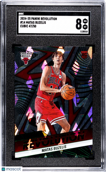 2024 Panini Revolution Matas Buzelis #14 Cubic SGC 8