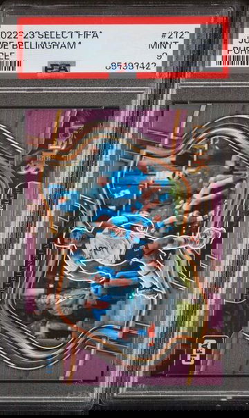 2022-23 Select Soccer FIFA Purple Field Level #212 Jude Bellingham #/75 PSA 9