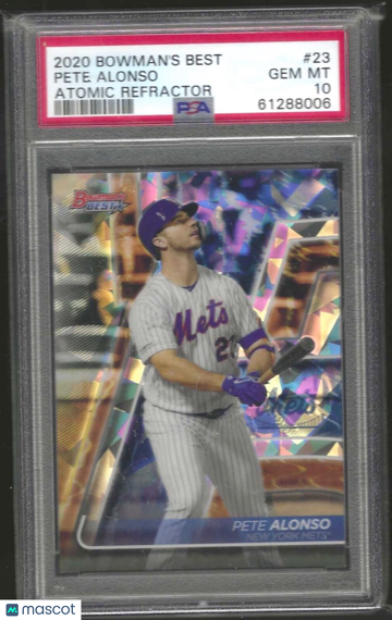 2020 Bowman's Best Pete Alonso #23 Atomic Refractor PSA 10