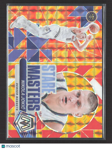 2024 Panini Mosaic Prizm Stare Masters Nikola Jokić #11 Orange Fluorescent /10