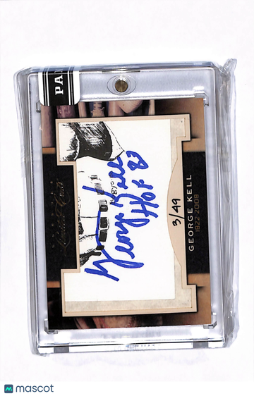 1946 Panini Limited Cut Signature George Kell #136 Cut Signature