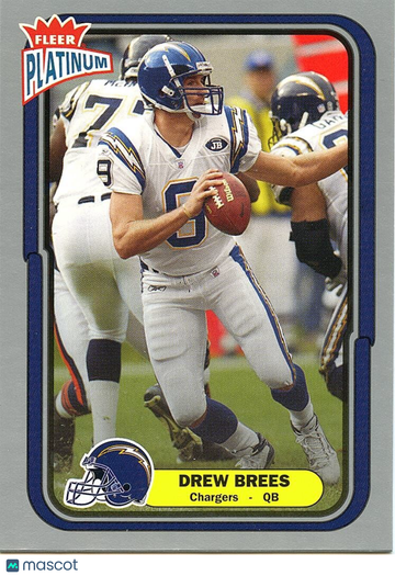 Drew Brees 2004 Fleer Platinum Silver San Diego Chargers