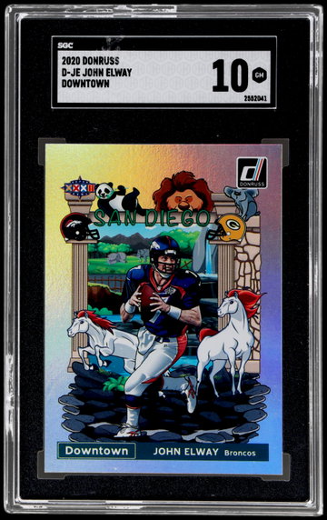 2020 Panini Donruss John Elway Downtown SGC 10