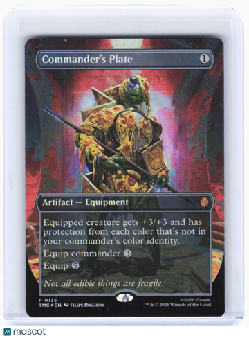 Commander: Teenage Mutant Ninja Turtles Commander's Plate Foil Promo (Borderless) #135