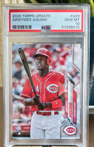 2020 Topps Update Aristides Aquino Rookie Card RC PSA 10 Gem Mint #U29