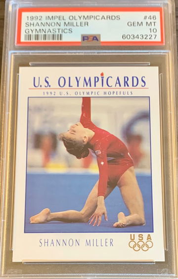 1992 Impel Olympicards #46 Shannon Miller Gymnastics RC Olympics PSA 10 GEM MINT