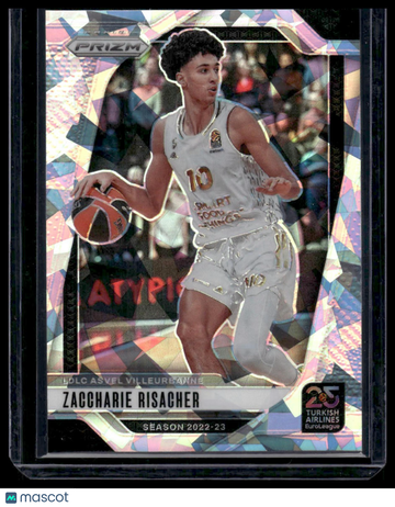 2025 Panini Prizm Euroleague Zaccharie Risacher #49 Ice Prizm