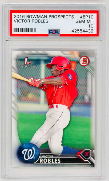 2016 Bowman Victor Robles 1st Bowman RC PSA 10