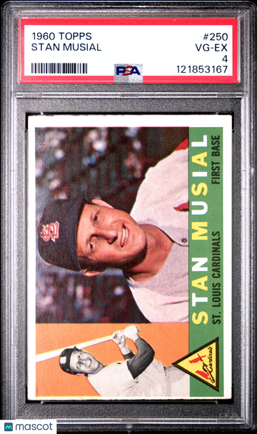 1960 Topps Stan Musial #250 PSA 4