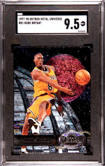 1997-98 Skybox Metal Universe #81 KOBE BRYANT  SGC 9.5