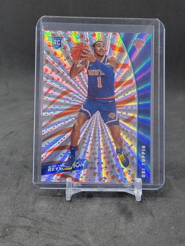 Revolution obi toppin Sunburst /75 & Groove rookie refractor lot