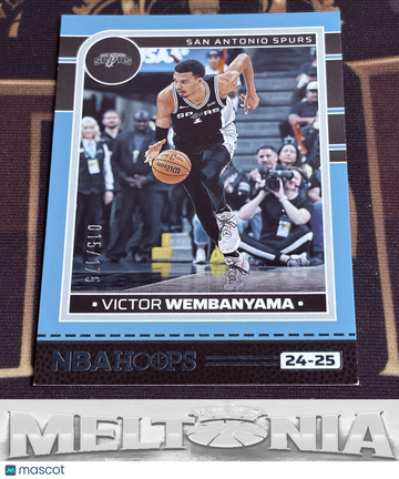 2024-25 Hoops Victor Wembanyama #165 Teal SN