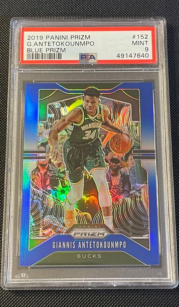 Giannis ANTETOKOUNMPO 2019 Prizm Blue #/199 PSA 9