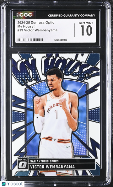 2024-25 Panini Donruss Optic Victor Wembanyama #19 My House! CGC 10
