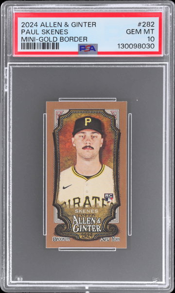 2024 Topps Allen And Ginter Paul Skenes Mini Gold Border PSA 10