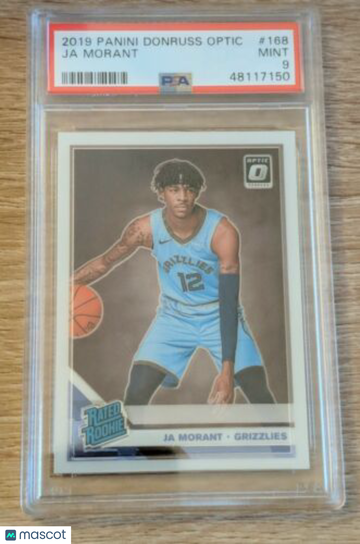 2019 Panini Donruss Optic Ja Morant #168 Rookie PSA 9