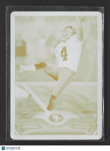 2013 Topps Football Andy Lee #326 Yellow Printing Plate Printing Plate