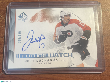 2024-25 SP Authentic Jett Luchanko #599 Horizontal Parallel/Variety Rookie Upper Deck