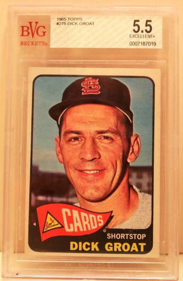 1965 Topps #275 Dick Groat BVG 5.5 EXCELLENT +