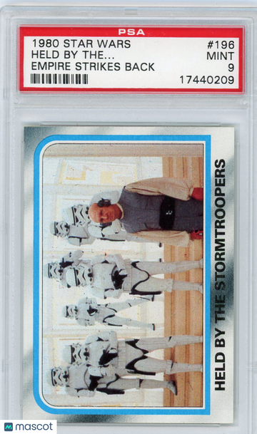 1980 Star Wars Empire Strikes Back Held By The.. . #196 PSA 9