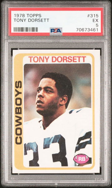 1978 TOPPS TONY DORSETT #315  PSA 5