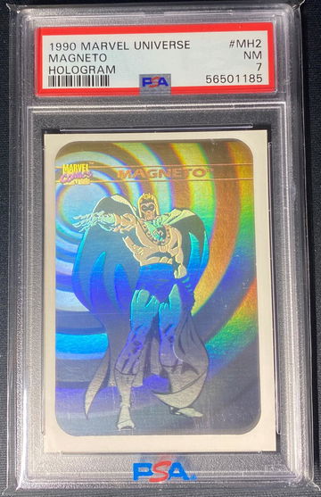 1990 Marvel Impel Magneto Hologram PSA 7