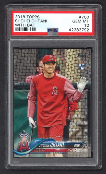 2018 Topps Shohei Ohtani - With Bat PSA 10