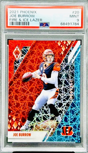 Joe Burrow Lazer Prizm Phoenix PSA 9 /50 