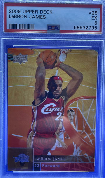 LeBron James 2009-10 Upper Deck #28 PSA 5 EX Excellent Cleveland Cavaliers