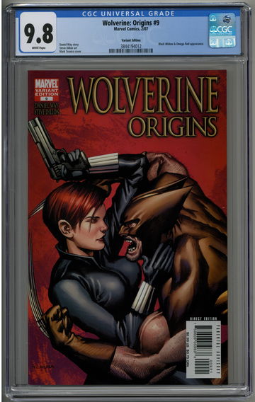 Wolverine: Origins 9 CGC 9.8 Mark Texeira  Black Widow Variant cover Omega Red